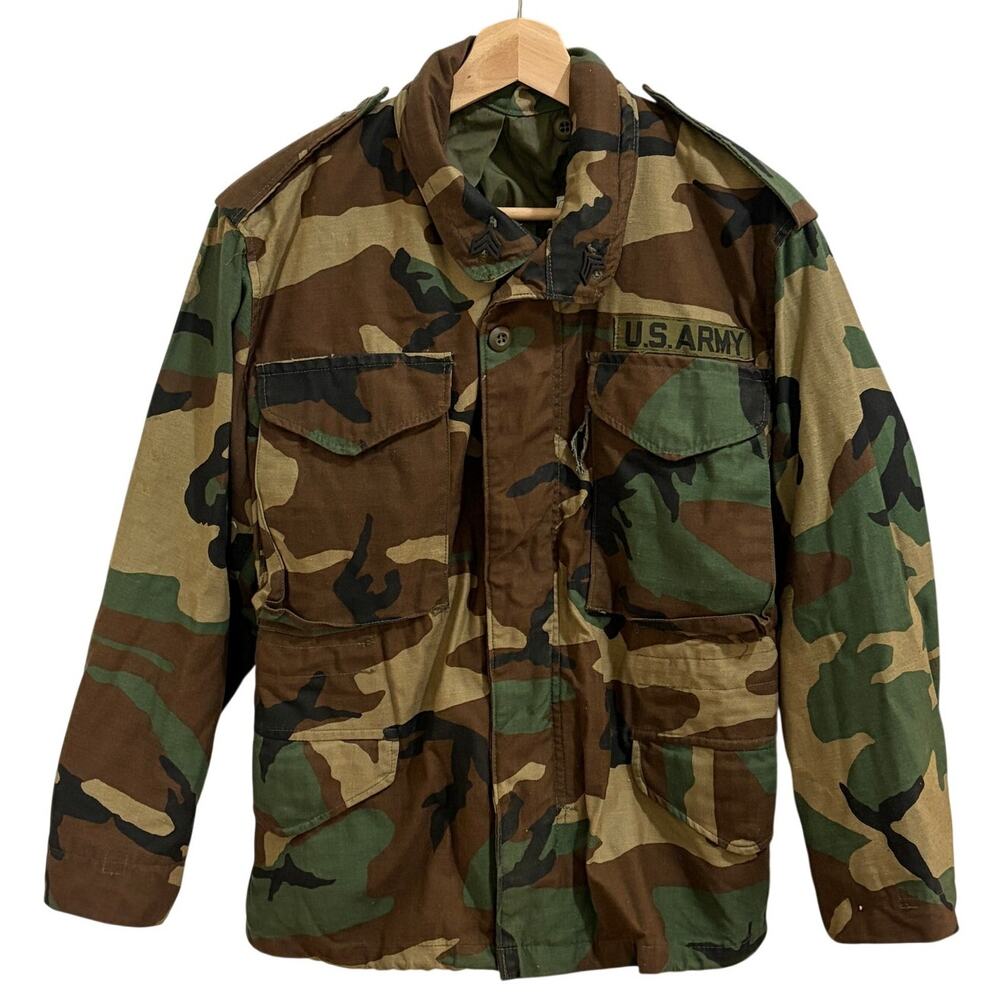 US Army Cold Weather Field Coat XS X-Short Camo Jacket Military M65 Winfield